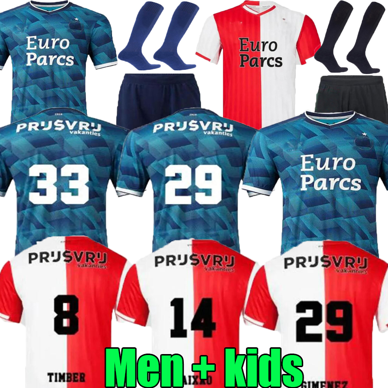 Xxxl 4xl 2023 feyenoords dom Kokcu Gimenez Danilo 22 23 24 koszulki piłkarskie na wyjeździe Trauner Men Football Shirt Kids Hartman