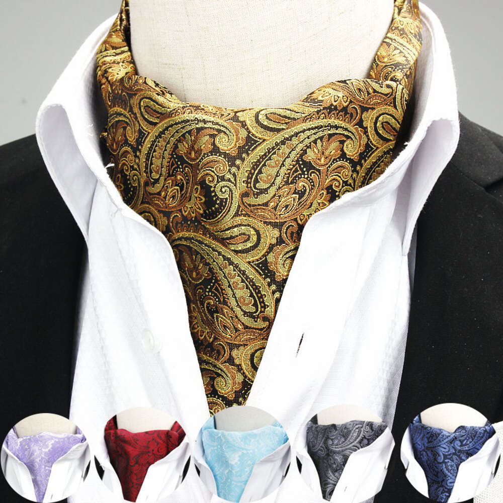 British Men's Formal Dress, Wedding Scarf, Shirt, Paisley Scarf