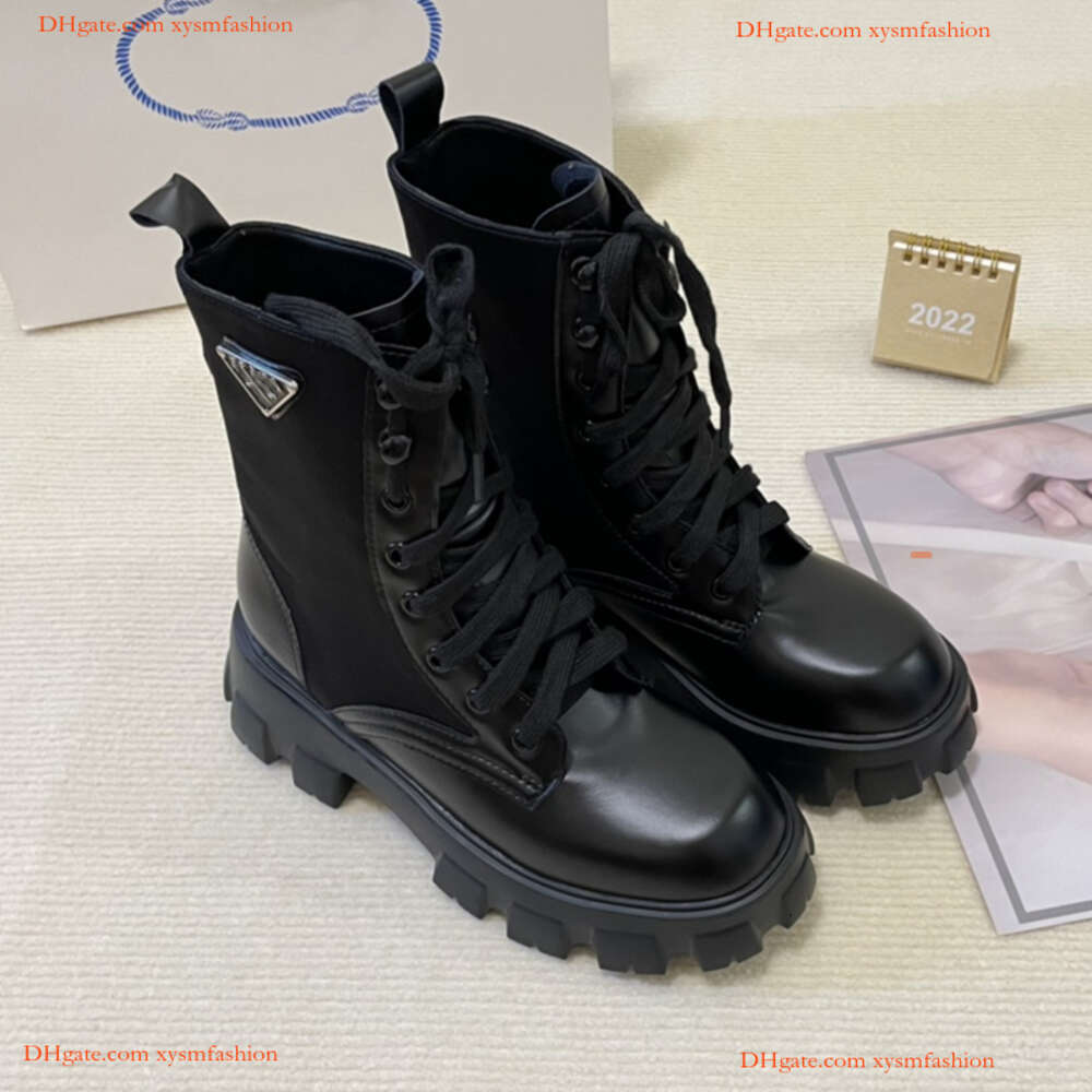 Designer Boots Autumn Winter Womens for Women 's Slip-on Round Toe Ankle Boats Men Buckle Motorcycle Luxurious Ladies Brand Short Woman