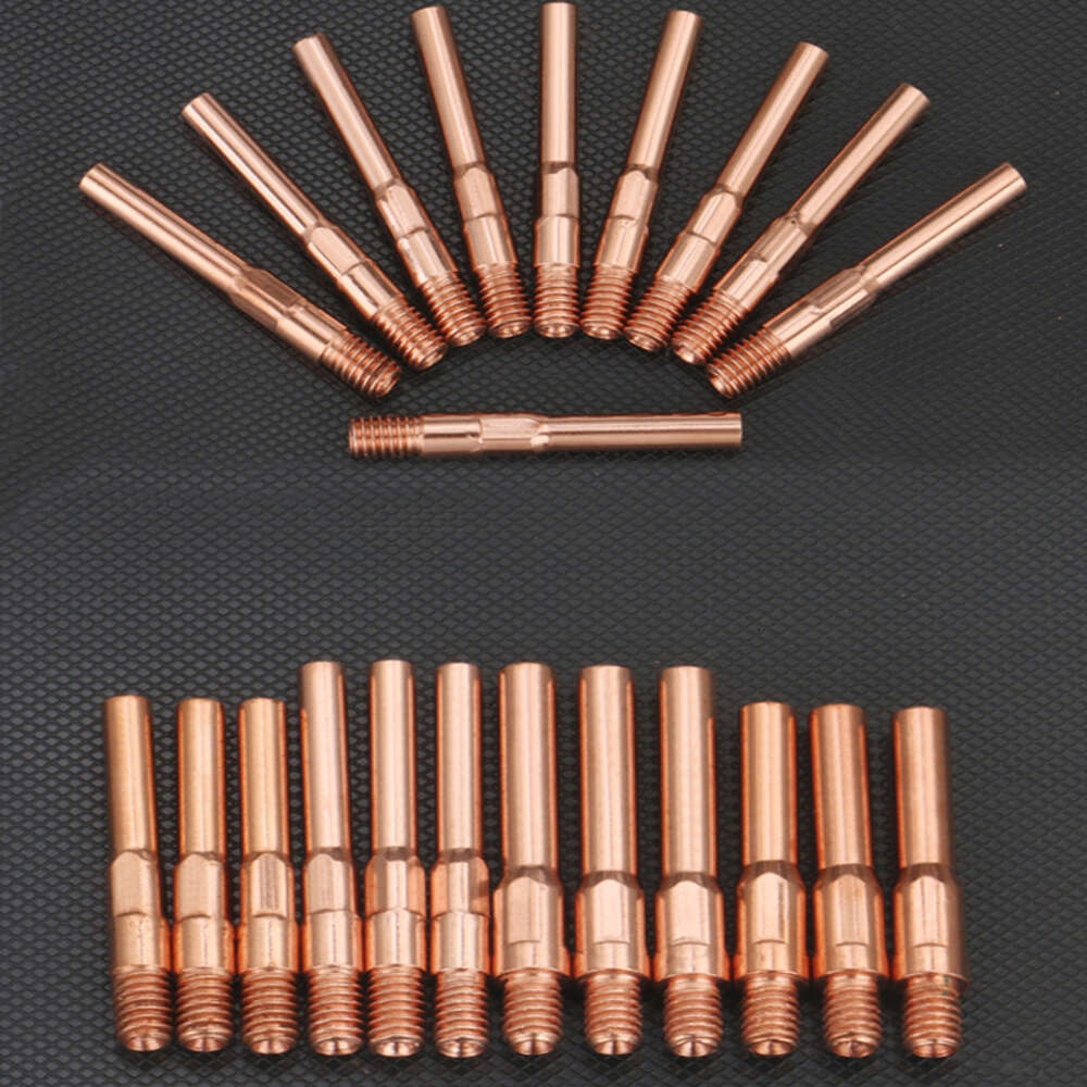 10PCS M6x6.5 Nozzle Contact Tips Multipurpose Gas Diffuser Connector Torch Holder Semi-automatic Welding Parts