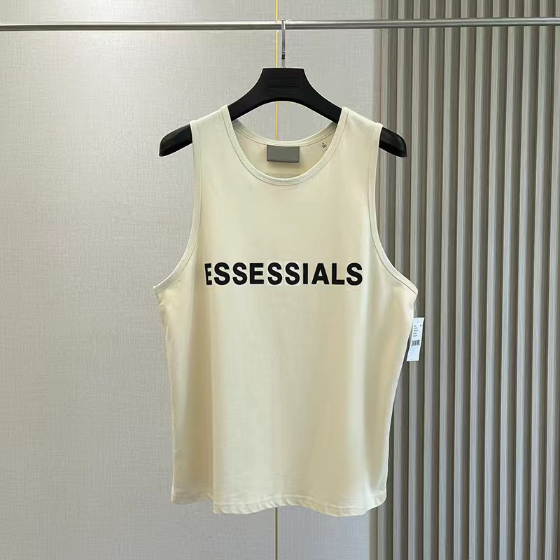 ess vest designer t shirt essentialsclothing mens tank top essentialsshirt trend Brand Lettering Cotton Lady sports Casual Loose High street sleeveles 956