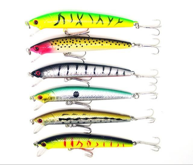 Commercio all'ingrosso - 2014 Hot 50 pz/lotto esche da pesca vendita esca da pesca 6 colori 9,5 cm/9 g top water mago attrezzatura da pesca Popper Lure 12 LL