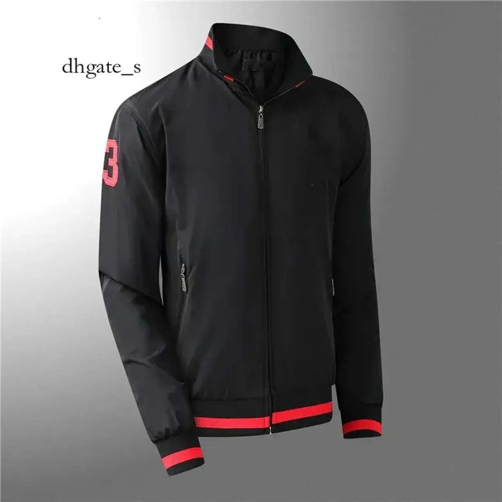 2023 Mens Big Horse Brodery Jackets Coat Designer Style Letter Red Striped Autumn/Winter Fashion Casual Outdoor Jacket