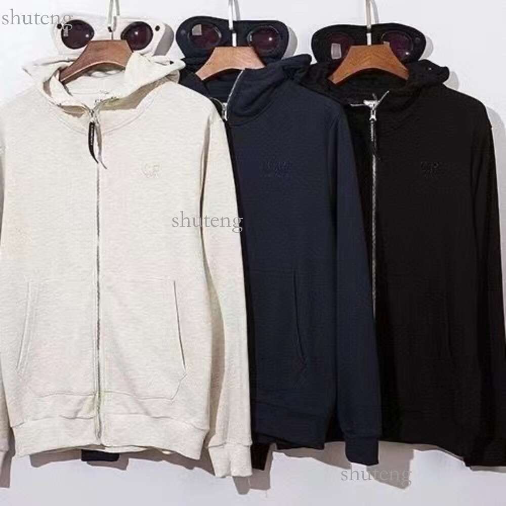 Compagnie Men Hoodie Round Lens Cp Sweatshirt Pullover Pure Cotton Zipper Hooded Fleece Korean Haruku Oversize Jacket 944