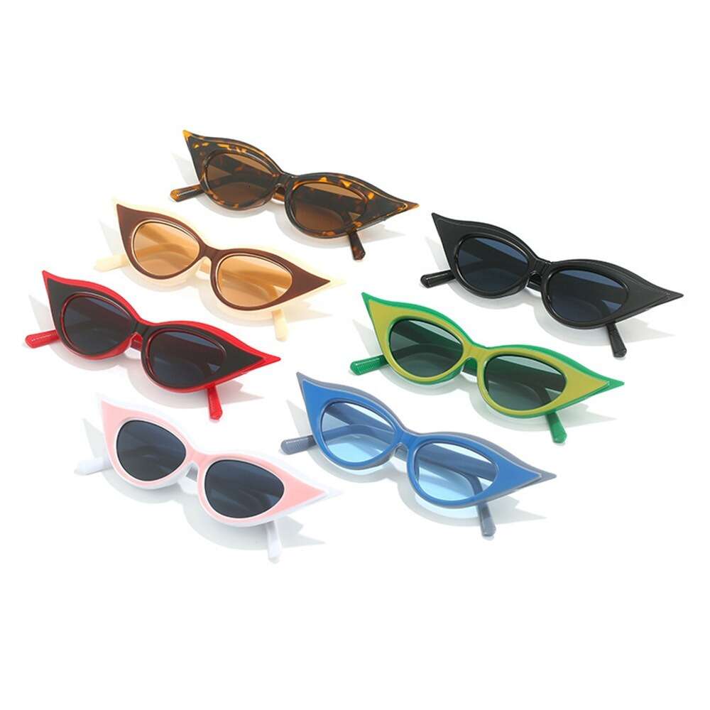 Оптовая продажа, милые модные нерегулярные оттенки в стиле хип-хоп, трендовые солнцезащитные очки с защитой от ультрафиолета, овальная оправа, трендовый стиль, солнцезащитные очки кошачий глаз