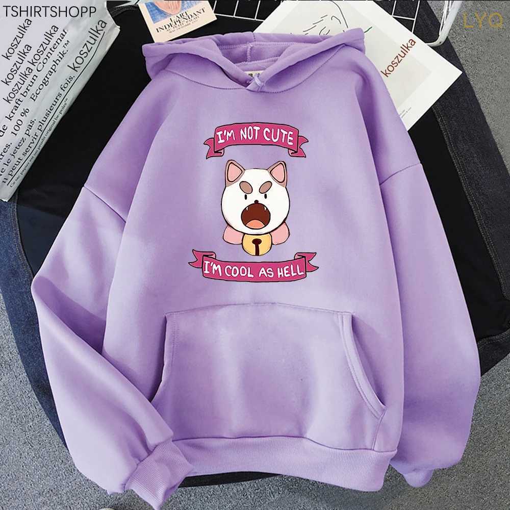 Kvinnors hoodies tröjor bi och valphoodie kvinnor kawaii roliga tecknad grafiska hoodies unisex harajuku pullovers hösten plus hoodie plus size hoodie