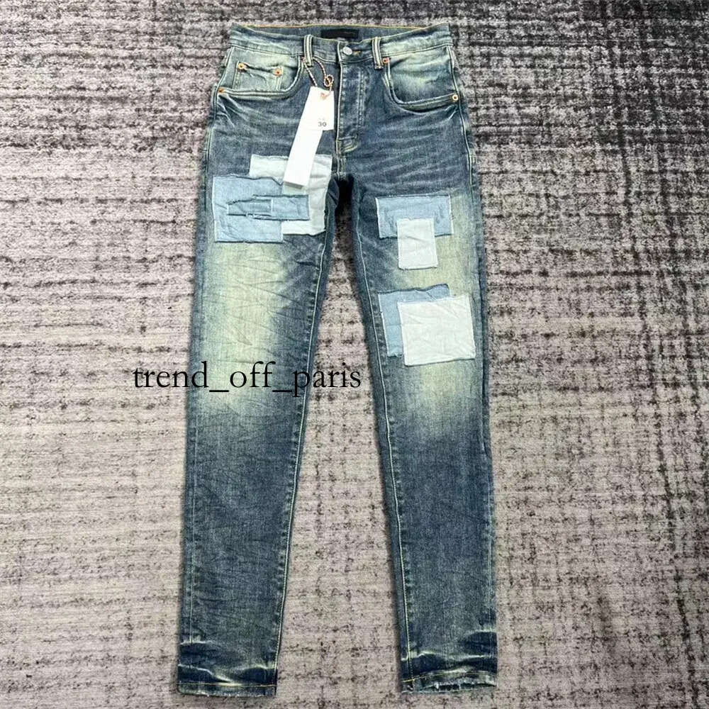 Lila Jeans Männer Tag Unisex Herren Designer Jeans Zerrissene Röhrenjeans Hosen für Herren Dhgate Gewaschene alte Kleidung Designerhosen Pantalones Herren 673