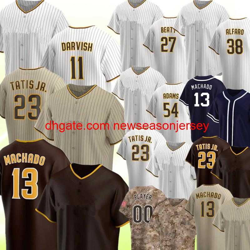 23 Fernando Tatis Jr. 11 Yu Darvish Jersey 13 Manny Machado 19 Tony Gwynn Baseball Jerseys Trevor Hoffman Eric Hosmer Mark Melancon Manuel M.