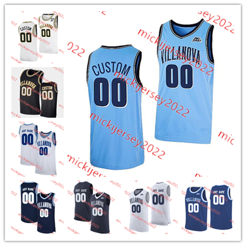 Kyle Lowry Josh Hart Donte Divincenzo Villanova Jersey Jalen Brunson Mikal Bridges Eric Paschall Custom Stitched Villanova Wildcats baskettröjor