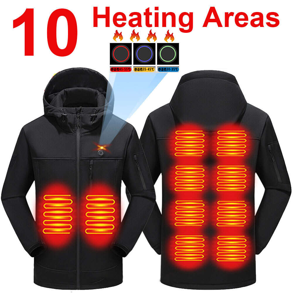 Men S Heated Jacket Women Parka Vest Autumn Winter Cycling Warm Usb Electric Outdoor Sports Coat For Hunting