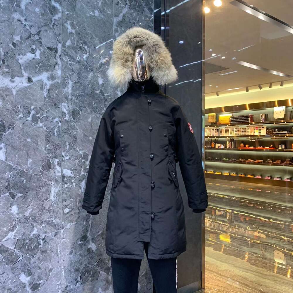 Puff Women's Down Parkas Kanada Kaz Ceket Kanada Deigner CG Ceket Kış Kadınlar Parka Puffer Fermuar Rüzgar Yemeği Kalın Sıcak Out Giyim Kapüşonlu2