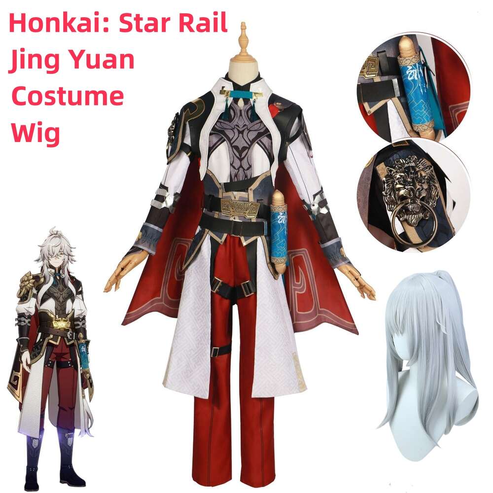 Game Honkai Star Rail Jing Yuan Cosplay Costume Halloween for Women Clothescesplay