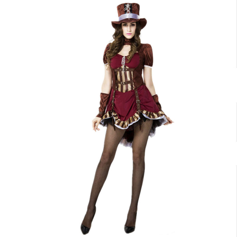 Western Cowboy Animal Trainer Costume Steampunk Theme Party Cosplay Queen Halloween Costumes For Women Adult