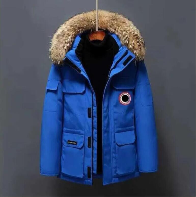 New Men 's Down Parkas Jackets 겨울 작업 의류 재킷 야외 두꺼운 패션 따뜻한 커플 라이브 방송 캐나다 거위 코트