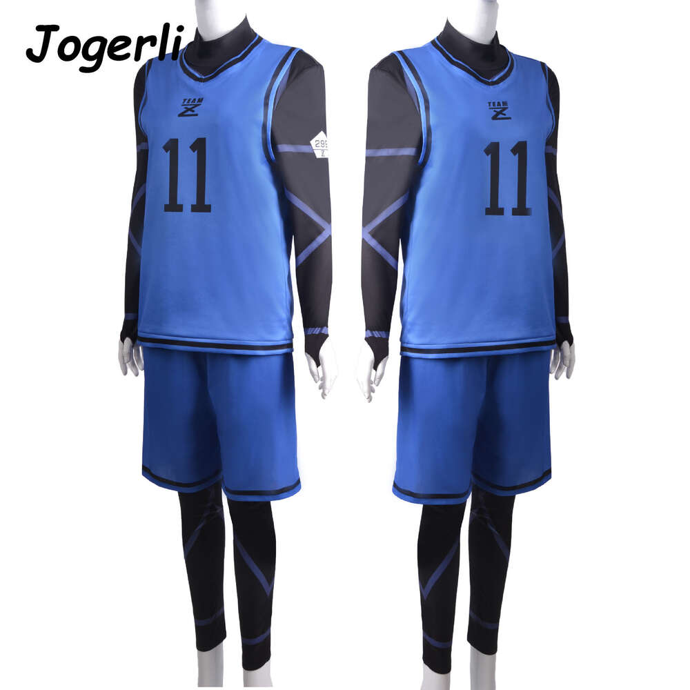 Camisa de uniforme de futebol cosplay Blue Lock Isagi Yoichi Chigiri Hyoma Terno de treinamento de futebol Rolepaly Outfits