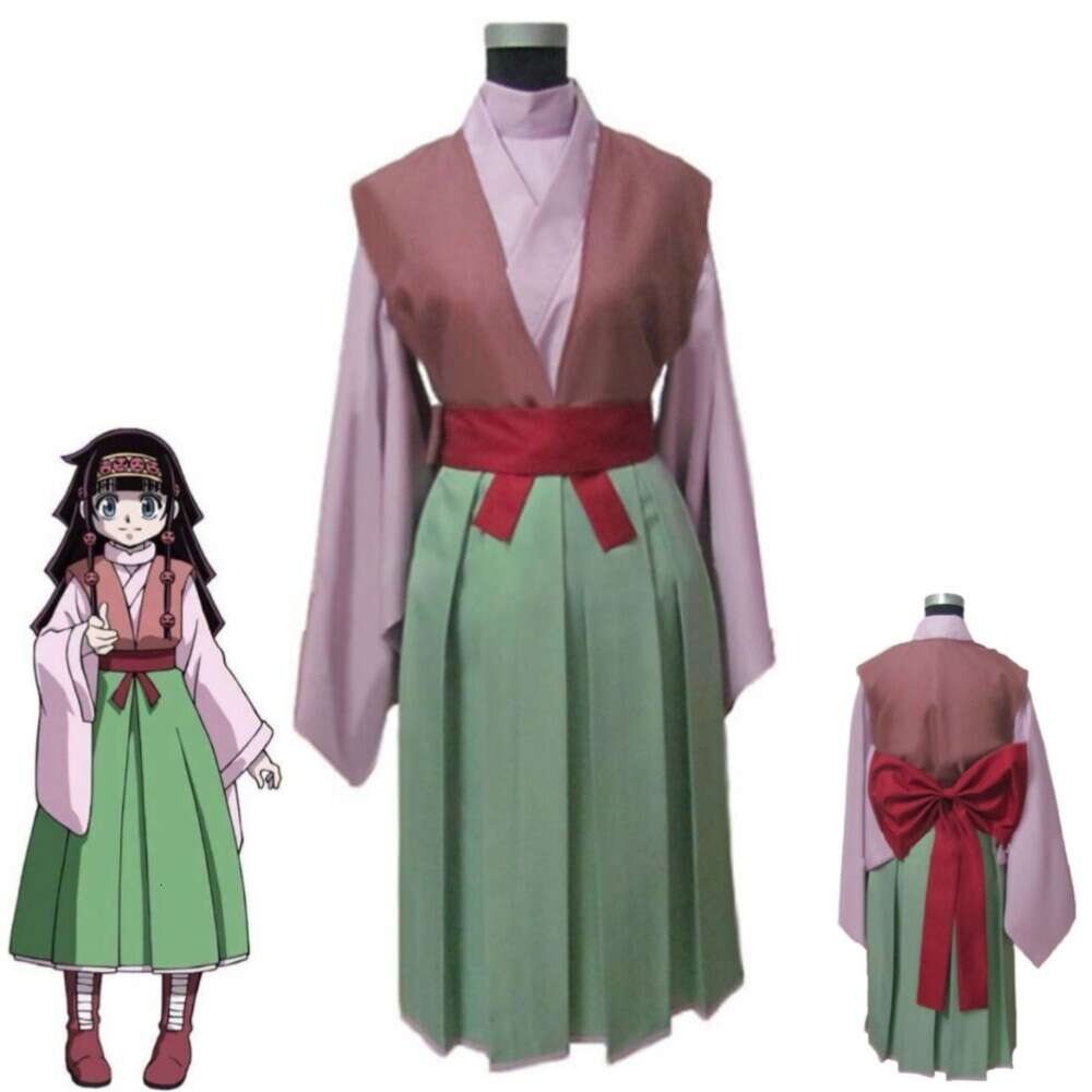 Cosplay Anime Hunterhunter Aruka Zorudikku Alluka Zoldyck Cosplay Costume Adult Woman Man Kimono Hallowen Carnival Party Uniform Suit