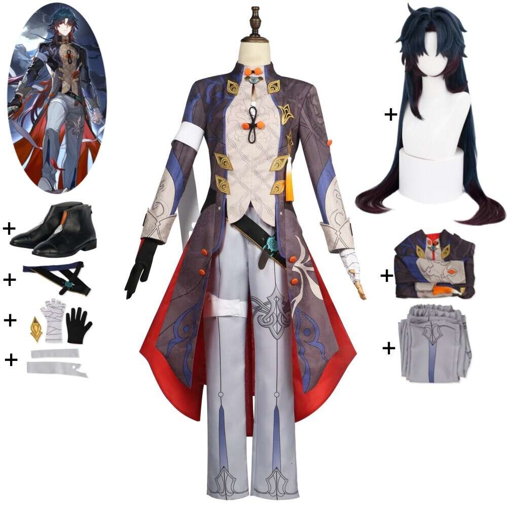 Cosplay Spiel Honkai Star Rail Blade Cosplay Kostüm Perücke Schuhe Anime Stellaron Jäger Uniform Owen Karneval Partei Rolle Spielen Anzug