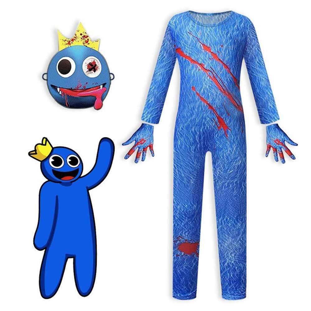 Halloween Costumes Rainbow Friends Red Guy Anime Game Jumpsuits