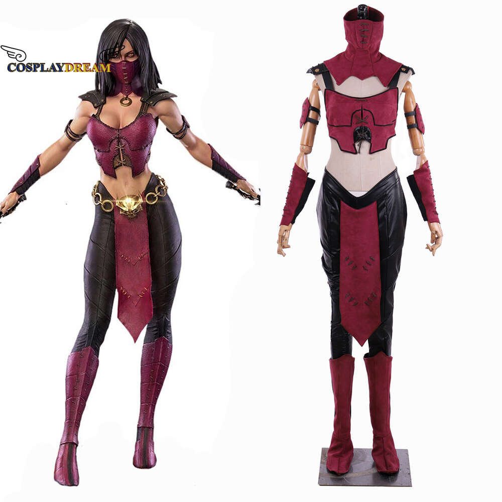 Mortal Kombat 10-Mileena Cosplay Costume Seksowny garnitur bojowy z maską kobiety Halloween Carnival Cosplay Stroje