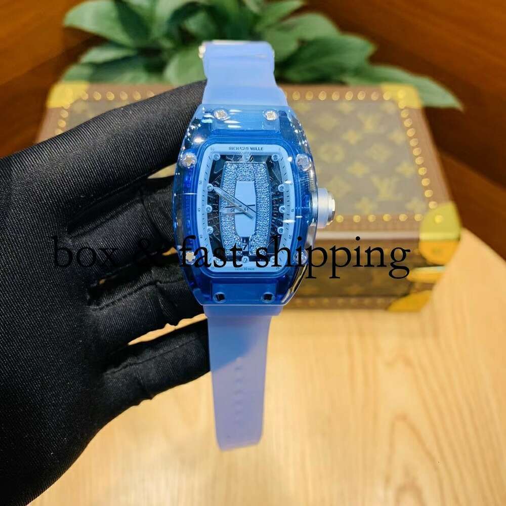 Milles Watches Crystal Automatic Designer Mechanical Mechanics Watch Fully Barrel Richa Wristwatch Case Rm07-02 Aaaa Wristwatch507