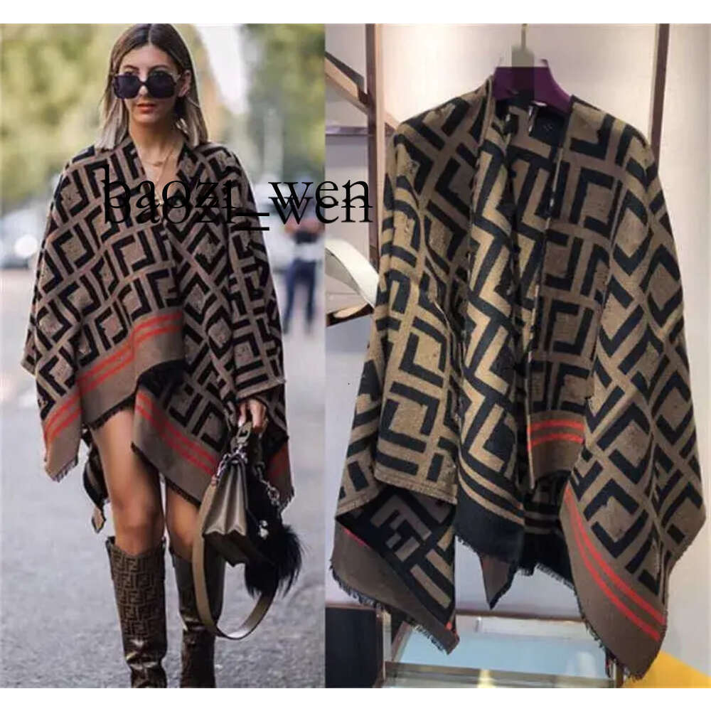 Women Shawls Scarves European and American New High-end Open-cut Scarf Cape Wraps Female Beach Pareo Stoles Bandana Designer Brand