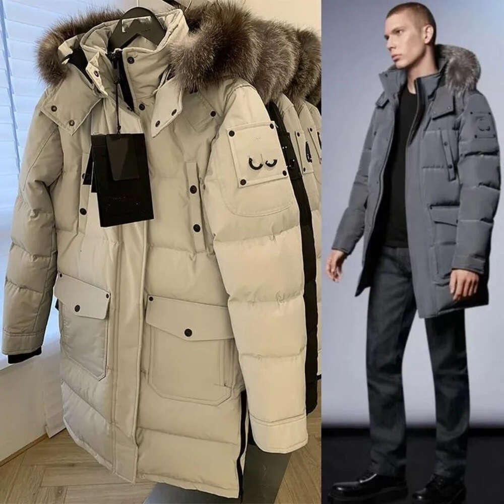 Kanada Męska kurtka Down Mooss Doudoune Knuckle Coats High Real Fur Women Canadian Woman 06 Style biały i czarny futrzany biały kaczka kurtka zima gorąca sprzedaż