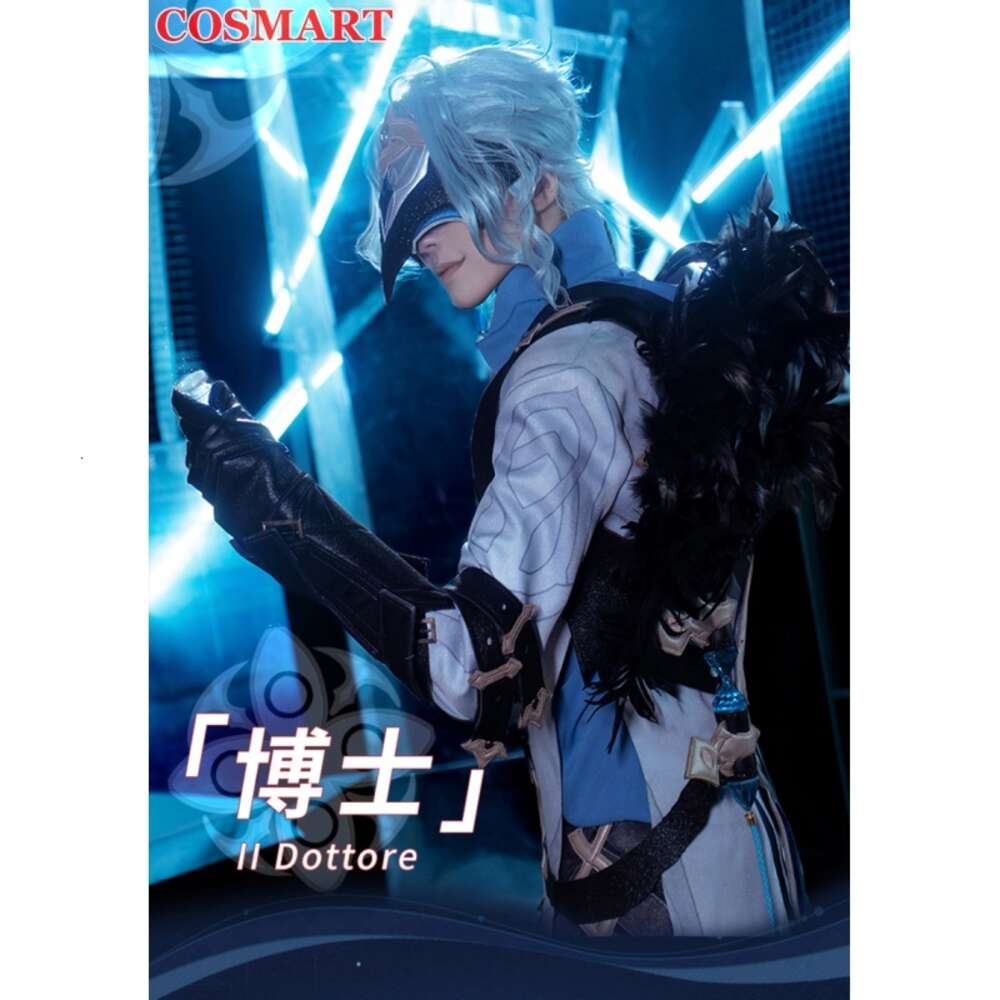 Cosplay Cosplay COSMART Spiel Genshin Impact Fatui der Doktor II Dottore Cosplay Kostüm Mode Uniform Halloween Party Rollenspiel Kleidung S-XXLcosplaycosplay