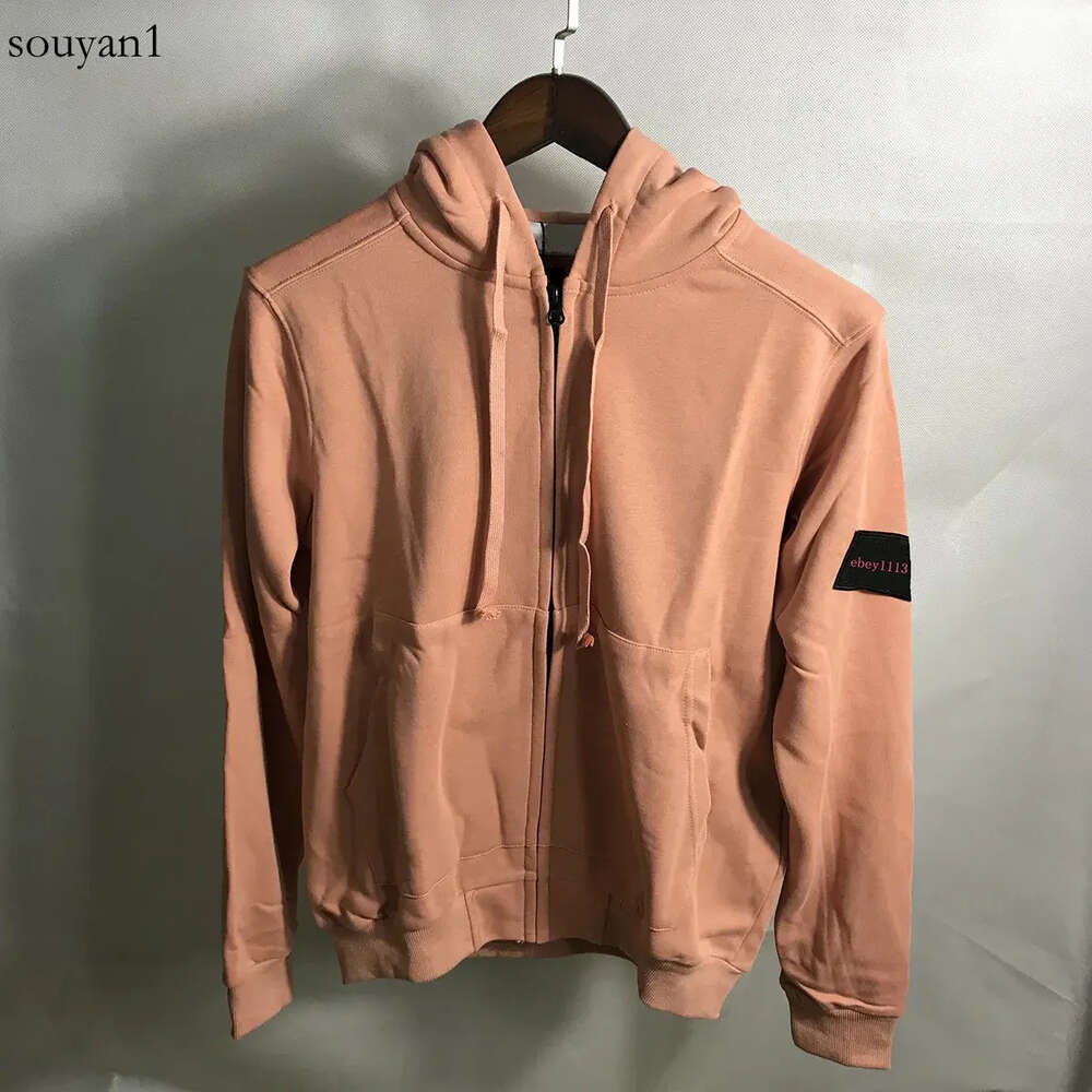 Felpe con cappuccio da uomo Pullover Hip Hop Fashion Style Autunno e inverno Coppia Casual Cerniera Badge Manica lunga Taglia asiatica