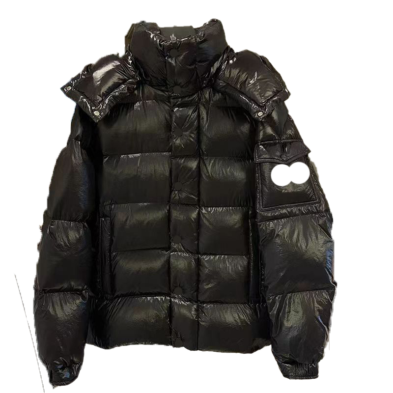 Venda quente Designer Mens Down Parkas Bordado Crachá Duplo Homens Gola Removível Chapéu Clássico Pão Jaqueta Casal Inverno Engrossado Quente