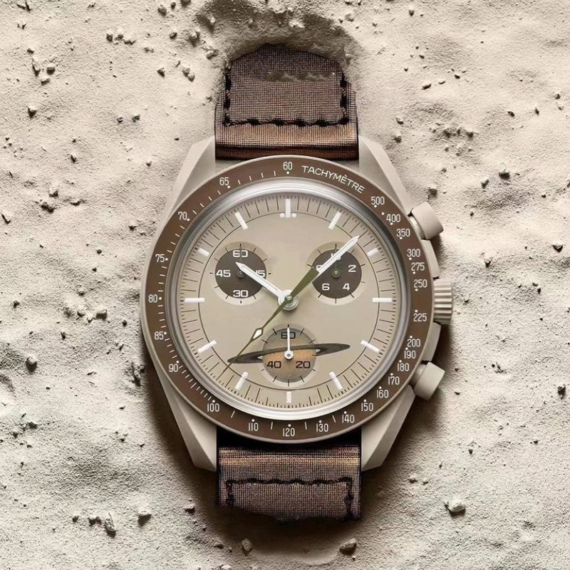 Мужские часы Moon, высококачественные полнофункциональные часы с хронографом Planet, часы Mission to Mercury, мм, нейлоновый дизайнер