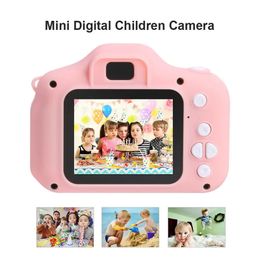 2022 Zabawki dla dzieci Nowe przybycie Kids Kamera cyfrowa x2 1080 HD 12MP Mini dzieci kamera dla dzieci Prezent na prezent dla Baby Christmal Prezent