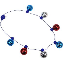 7LED Light Necklace Ball Glow Pärled Light Toys Independence Day National Day Gift