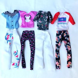 8 artiklar/parti kawaii modekläder dolltillbehör gratis frakt barn leksaker klänningar för barbie diy födelsedag julklapp