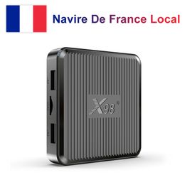 X98Q TV Box Android 11.0 Amlogic S905W2 AV1 2.4G 5G WiFi Media Player Set Top Boxes Smart TV Box stock in France local