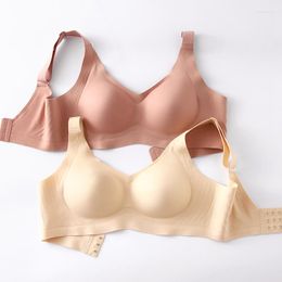 Bras latex underkläder övre konsol samlar ingen stålring mjuk stöd bh spår sida bröst bekväm kvinna