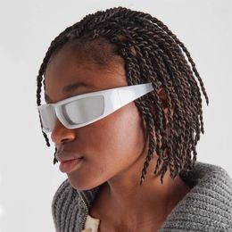 Güneş Gözlüğü Kadın Erkek Marka Tasarımı Ayna Spor Lüks Vintage Unisex Güneş Gözlükleri Sürücü Gölgeleri Oculos UV400