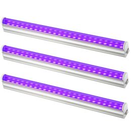 UV LEDブラックライト10W UV T5 LEDチューブブラックライトブラックライトポスターUVアートベッドルームハロウィーンとブラックライトパーティーのための紫外線ライト