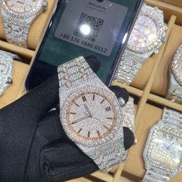 Luxury Mens Watch Ruch Watches for Men Out Out Watch Moissanite Watch zegarek mechaniczny automatyczny designerski zegarki Diamond Watch Montre 0075