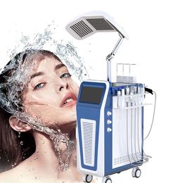 Máquina de chorro de agua de alta presión multifunción 9 en 1 para el rejuvenecimiento de la dermoabrasión con peeling de oxígeno de la piel facial