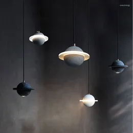 Lustres modernos liderados constantes lustres d18cm adequados para lâmpadas de cimento de bar de restaurante