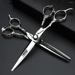 Ножницы левой руки для парикмахерских парикмахеров Sharp 6,0 дюйма без скольжения дизайн левша