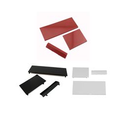 Wit zwart rood plastic 3 in 1 vervangende deur slotafdekkingen voor Wii Console Case Cover Shell