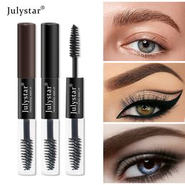 Julystar Eyebrow Gel Pen Double Head Eyebrow Cream With Styling Soap Long Lasting Waterproof Tattoo Liquid Black Brown Eye Brow Makeup