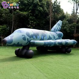 Aangepaste advertentie opblaasbare simulatie Vliegtuigen Modellen Inflatie Fighter Ballonnen voor evenementendecoratie met sporten van luchtblazerspeeltjes