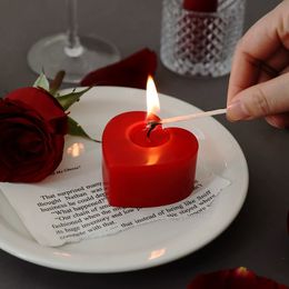 Candele profumate Decorazione della stanza di nozze Candles Candles Valentino a lume di candela per i rituali Core di cotone naturale senza inquinamento