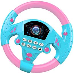 Mini Baby Music Toys Portable Electronic Simulation Car Steering Hjul Simulerad Driving Racing Driver Sound Toys for Outdoor Garden