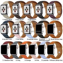 Fashion Designer Ratchband Straps For Apple Watch Band 49 mm 45 mm 44 mm 42 mm 38 mm 40 mm 41 mm Bandas de relojes iWatch Ultra 8 7 6 5 4 3 2 1 SE Genuine Leather Bracelet