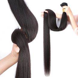 Silky Long Hair Weave 30 32 34 36 38 40 Inch Brazilian Long Human Hair Indian Long Straight Wave Hair Extebsions