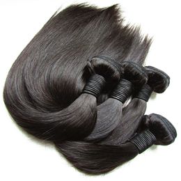 Unproessed 10A Brazilian Virgin Human Hair Bundles Silk Straight 4Pcs 400g Lot Perruques De Cheveux Humains Cabelo Cut From One Donor