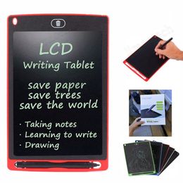 Papas de dibujo de tabletas LCD de 8.5 pulgadas Papas de escritura de pizarra Regalo para adultos Niños Memos